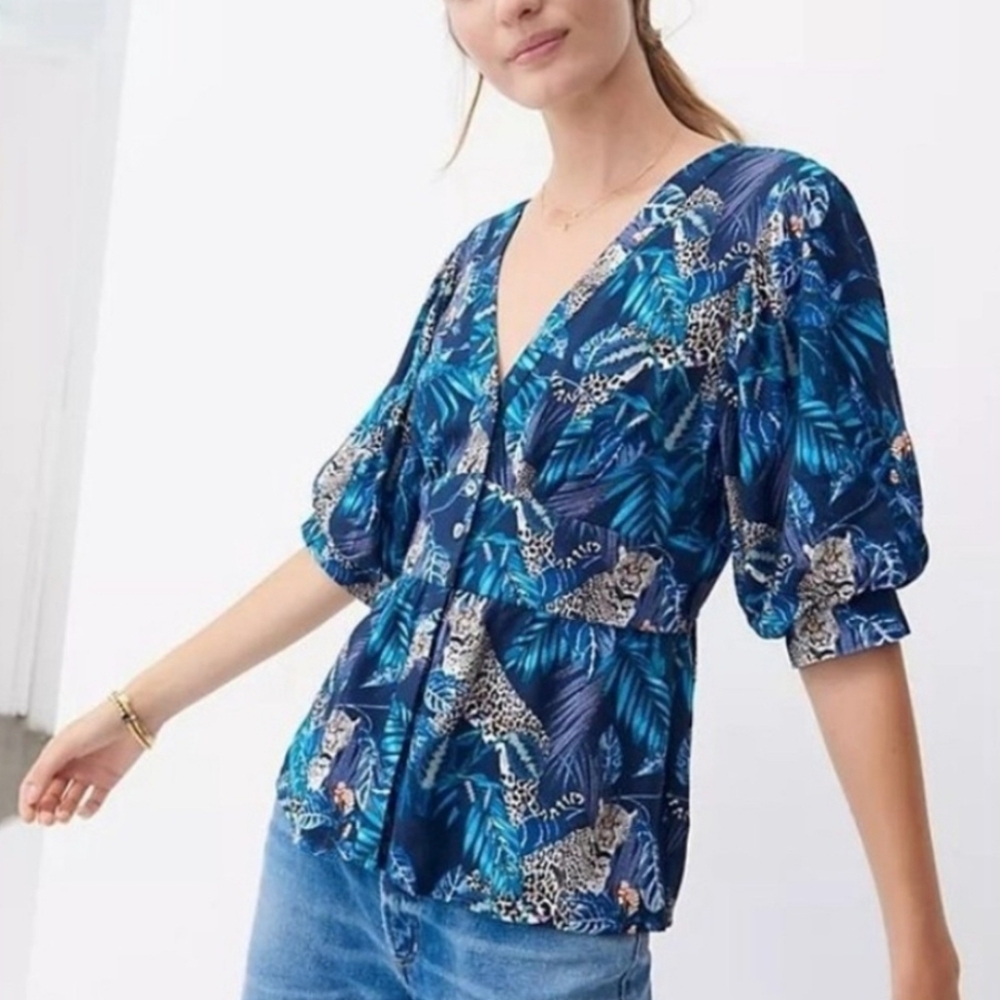 Anthropologie Conditions Apply Samita Blouse